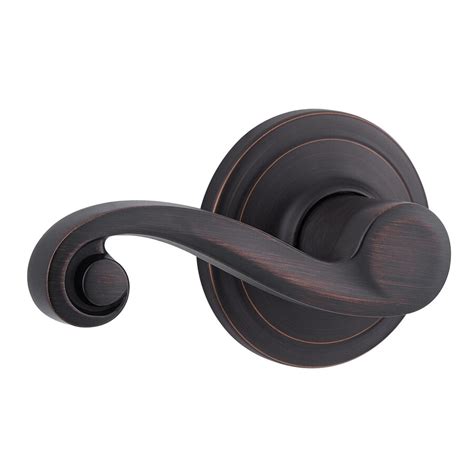 Kwikset Signature Lido Venetian Bronze Left Handed Dummy Door Handle At