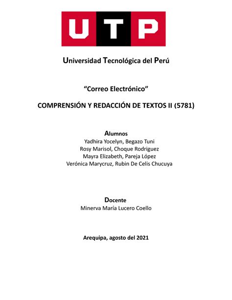 GC N04I Consigna TA 1 21C2A Universidad Tecnológica del Perú Correo