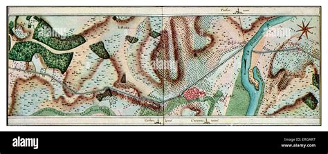 Roadmaps 18th Century France Souillac And Its Surroundings With The