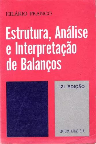 Estrutura análise E Interpretação De Balanços Hilario Franco MercadoLivre