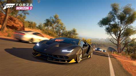 Wallpaper Forza Horizon 3 Lamborghini Aventador Sports Car Racing