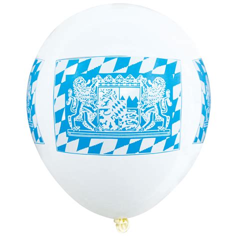 Luftballons Bayern Raute Wei Blau