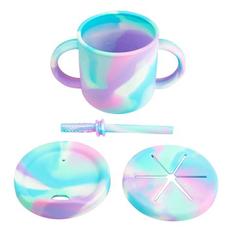 Baby 4 Way Training Cup with Snack Pot Lid - All Colours - Easytots