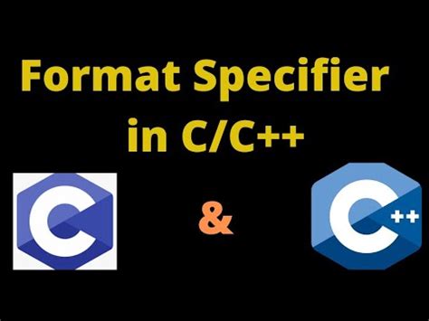 What Is Format Specifier In C C In Urdu Hindi Format Specifier