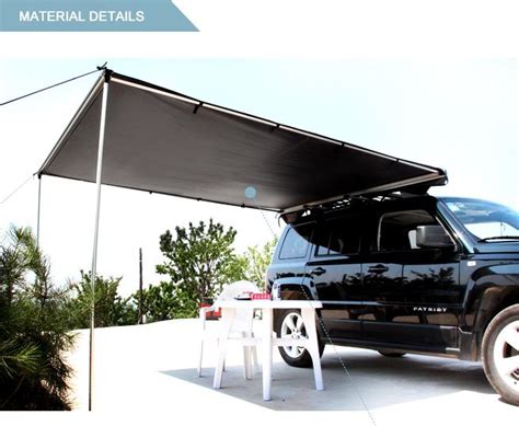 2.5m x 3m Grey Pull Out Car Awning Outdoor Living Tent & Shades ...