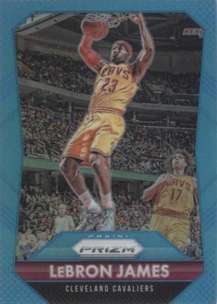 2015 16 Panini Prizm Light Blue Prizm 125 LeBron James 199 For Sale