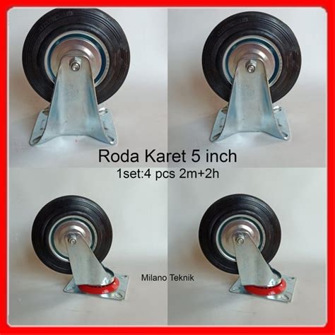 Jual Roda Inch Trolley Troli Inci Pcs Roda Gerobak Inch Roda Troly