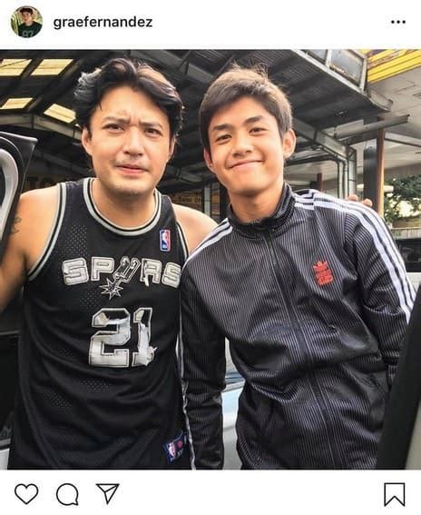 Grae With His Equally “gwaping” Father Abs Cbn Entertainment