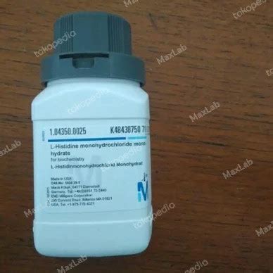 Jual Histidina His L Histidine Monohydrochloride Merck 25 Gram