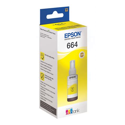 Epson T6644 Yellow Original Ink Bottle C13T66444A The Inkdrop