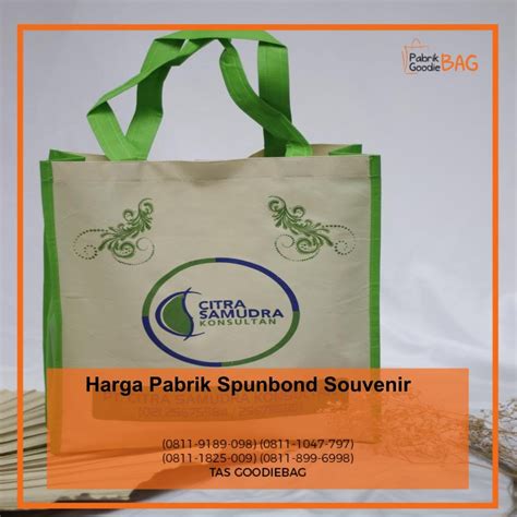 Harga Pabrik Spunbond Souvenir Grosir Goodie Bag Kain Medium