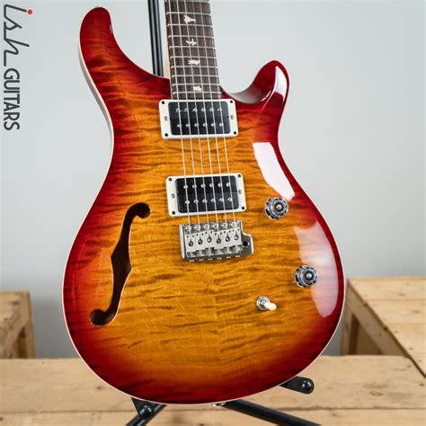 Prs Ce 24 Semi Hollow Dark Cherry Sunburst Ish Guitars