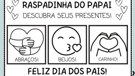 Dia Dos Pais Raspadinha Do Papai Blog Espa O Educar