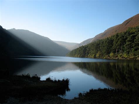 Upper Lake Glendalough Co Wicklow Ireland By Thropots Redbubble