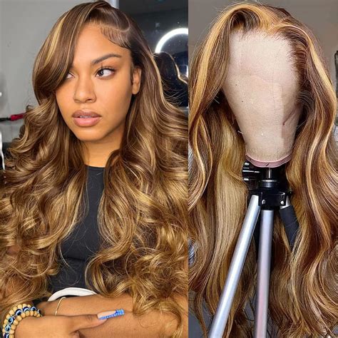 Amazon Inch Ombre Lace Front Wig Human Hair Density X