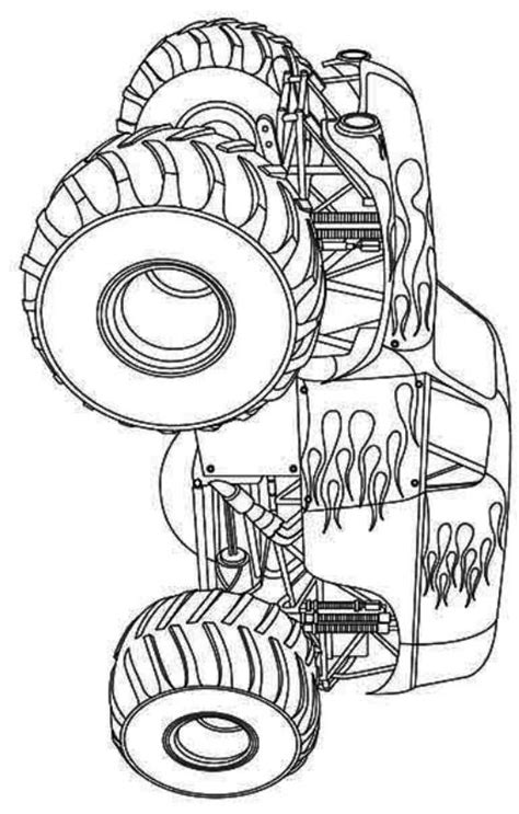 Monster Truck Hot Wheels Coloring Page Free Coloring Pages Online