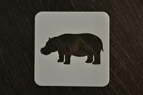 Hippo Stencil Custom Stencil Any Font Any Design Any Size Etsy