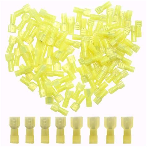 Lot De 100 Cosses De Câble Mâles X 50 Connecteurs De Câble Femelles X