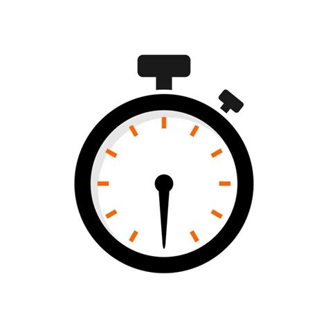 Premium Vector Trendy Simple Stopwatch Icon Vector Illustration Template