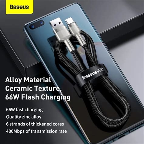 Baseus Cafule Series Metal Data Fast Charging Cable Usb To Type C 66w