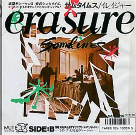 Erasure Sometimes Japanese Promo 7 Vinyl Single 7 Inch Record 45