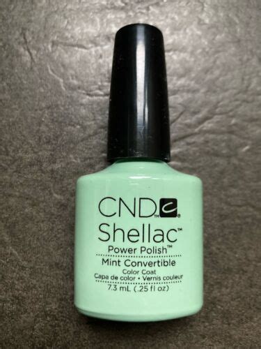 Genuine Cnd Shellac Gel Uv Led Nail Polish Mint Convertible Green New Unboxed Ebay