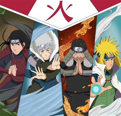 The 4 Hokages By DyamondArts On DeviantArt