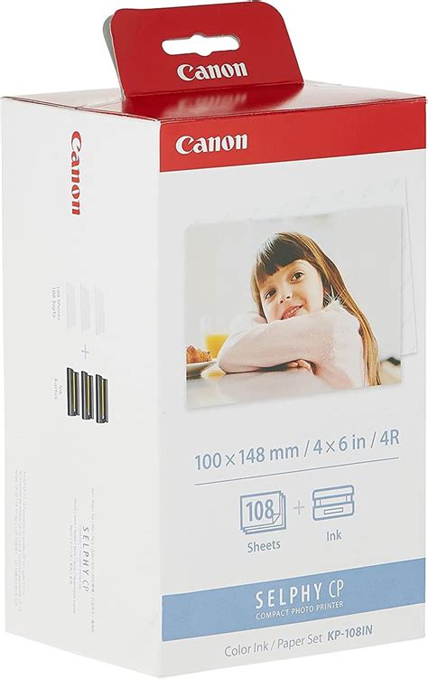 Canon For Selphy Cp Canon Kp 108In Color Ink Paper Set Postcard Size