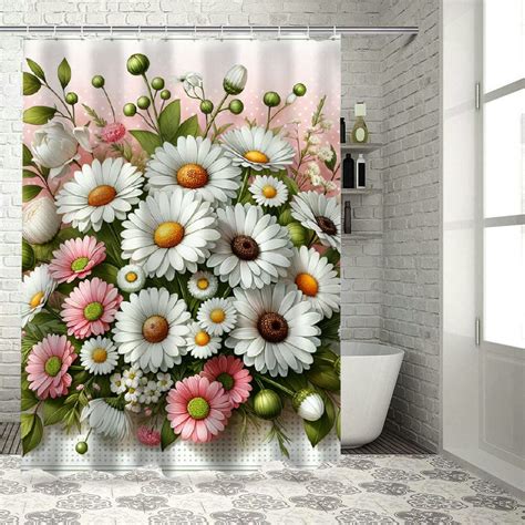 Shangniulu Shower Curtain Blushing On Minimal Backdrop Cloth Fabric