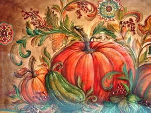 Amazon Kate Mcrostie Set Of Placemats Shades Of Fall Pumpkin