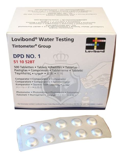 Lovibond RE 511052BT DPD No 1 Free Chlorine Regent Tablet PKLAB Laos