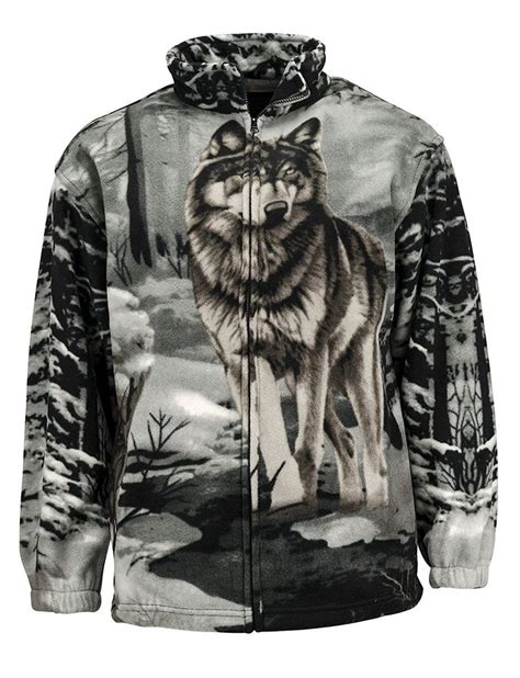 Men's Active R'lixio Animal Print Jacket - Grey Wolf - CO11V2OKRQ7 ...