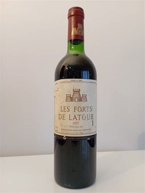 1975 Les Forts De Latour 2nd Wine Of Ch Latour Pauillac 1 Bottle