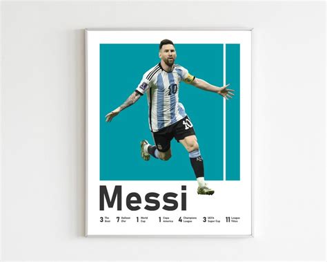 Printable Messi Ronaldo Neymar Mbappe Posters Bundle With Etsy