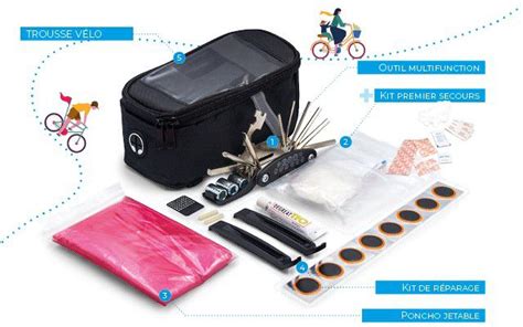 Trousse de vélo publicitaire personnalisable Ricochet Objets