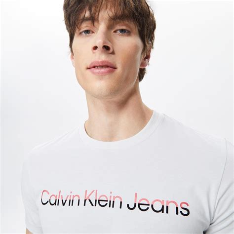 Calvin Klein Jeans Mixed Institutional Erkek Gri T Shirt Erkek T Shirt And Polo 34 4936344 Superstep