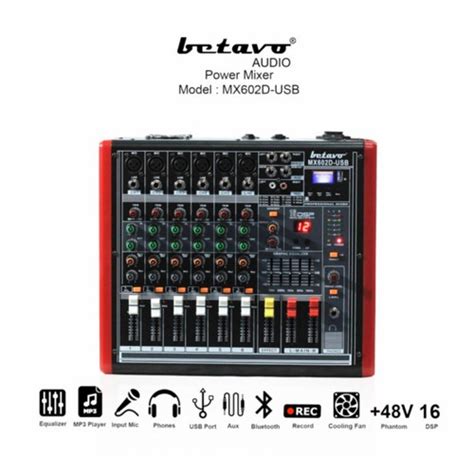 Jual Power Mixer Betavo Mx D Mx D Channel Original Betavo