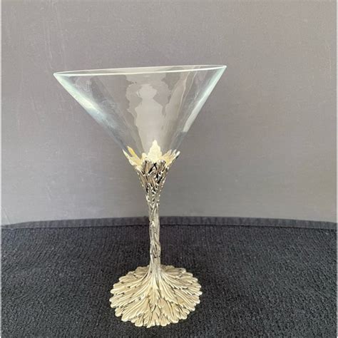 Dining Grey Goose Martini Glass With Pewter Base Poshmark