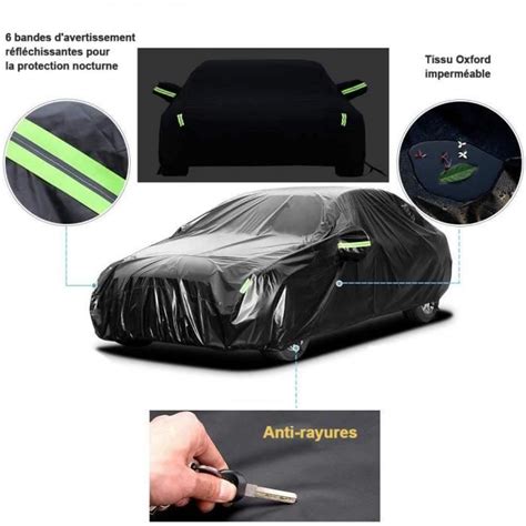 Bâche pour Voiture Exterieur Imperméable Housse de Protection Étanche