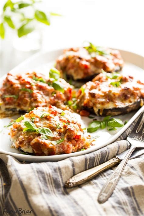 Sausage Stuffed Portobello Mushrooms Delicious Low Carb Dinner