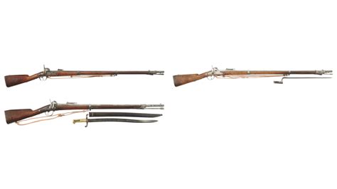 Three Civil War Era European Percussion Rifled Muskets Rock Island Auction