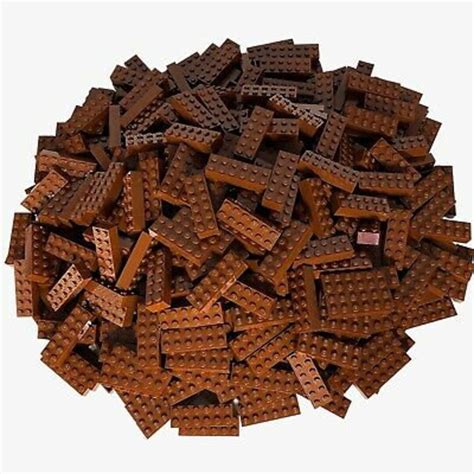 Lego Brown Bricks X High Bricks Reddish Brown Etsy