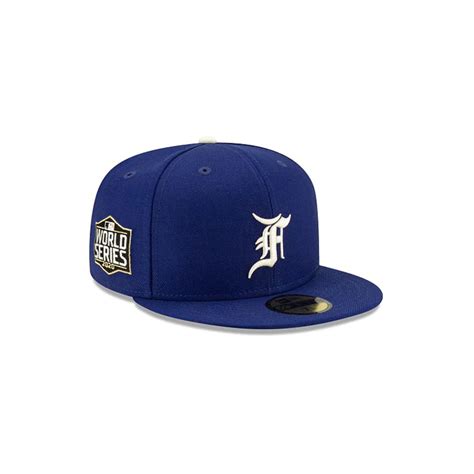 Fear Of God Essentials New Era 59fifty 2020 World Series Patch Fitted Hat Fw21 Dark Royalfear