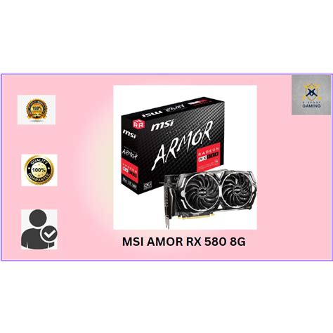 Card Màn Hình Vga Msi Armor Rx580 8gb 2 Fan Bảo Hành Dài Shopee Việt Nam