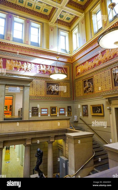 Inside Manchester Art Gallery England Uk Stock Photo Alamy