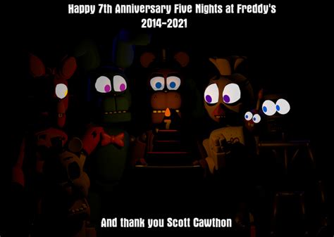 Happy 7th Anniversary Fnaf Rfivenightsatfreddys