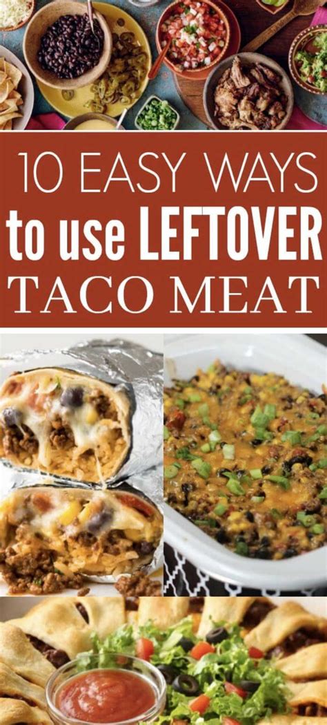 Different Types Of Taco Meat With Text Overlay That Reads Easy Ways