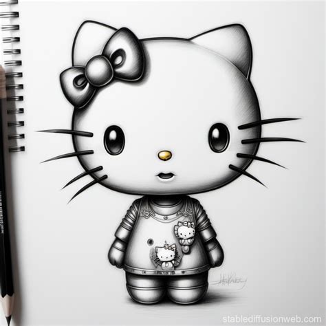 Humanized Hello Kitty Stable Diffusion Online