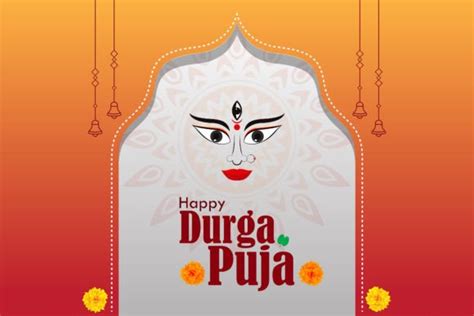 Happy Durga Pooja Banner Design Vector Graphic By K For Kreative