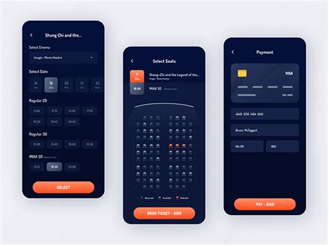 Cinemagic Movie Ticket Booking App On Behance